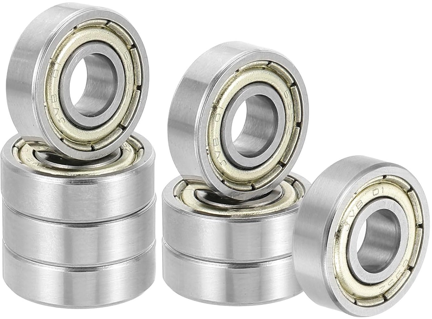Groefkogellagers 5 x 13 x 4 mm - chroomstaal - dubbelzijdig afgedicht - 8 stuks - m-winkel