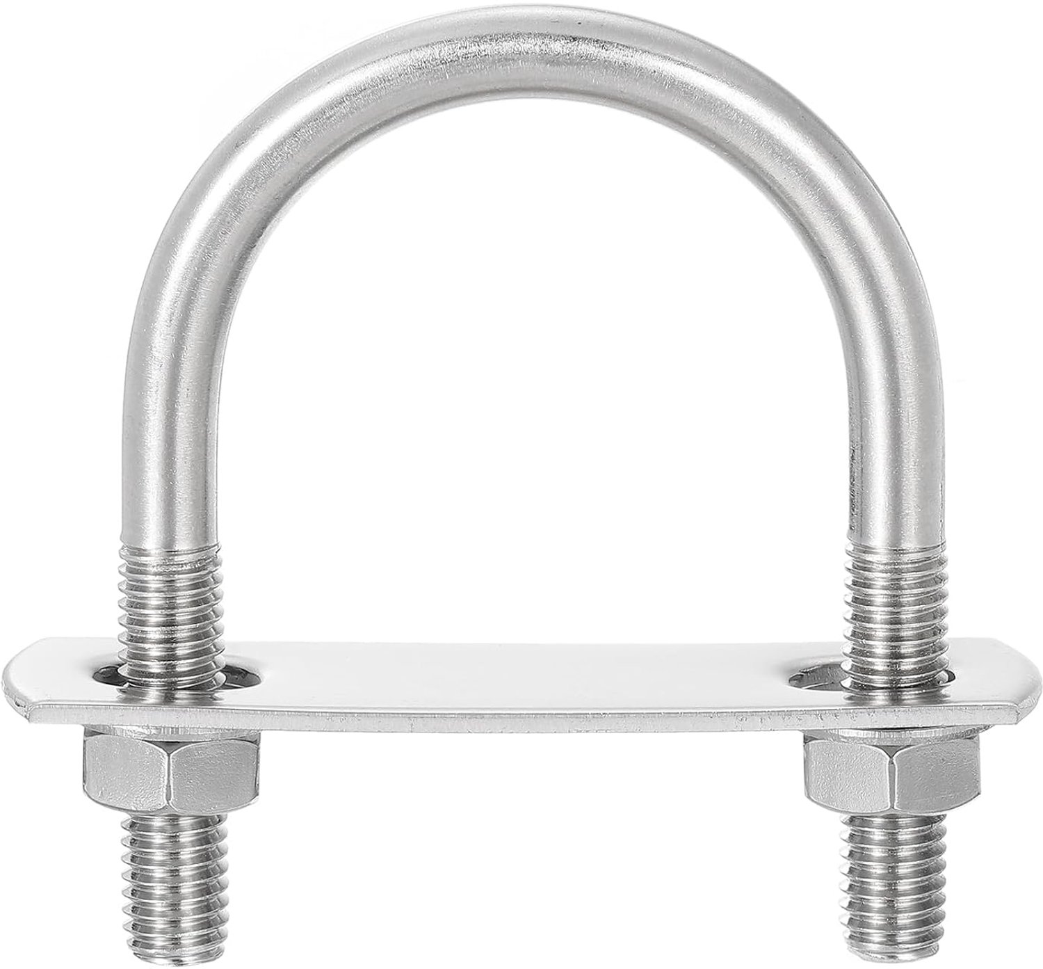 U-boutenset 42 mm - roestvrij staal 304 - met moeren en platen - ideaal voor bootaanhangers - Vemera