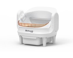 MrFresh Open Automatische kattenbak - Zelfreinigend & Veilig - Open ontwerp - Met app - Wit