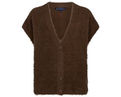 Red Button Gilet Sleeveless Fuzzy Srb5116 Praline Dames Maat - XL