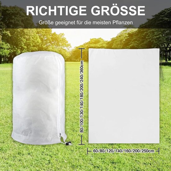 Winterbescherming voor planten, herbruikbaar, 250x360 cm — afbeelding 2