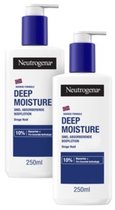 Neutrogena Noorse Formule Deep Moisture - Bodylotion met 10% glycerine - 2 x 250ml