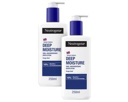 Neutrogena Noorse Formule Deep Moisture - Bodylotion met 10% glycerine - 2 x 250ml