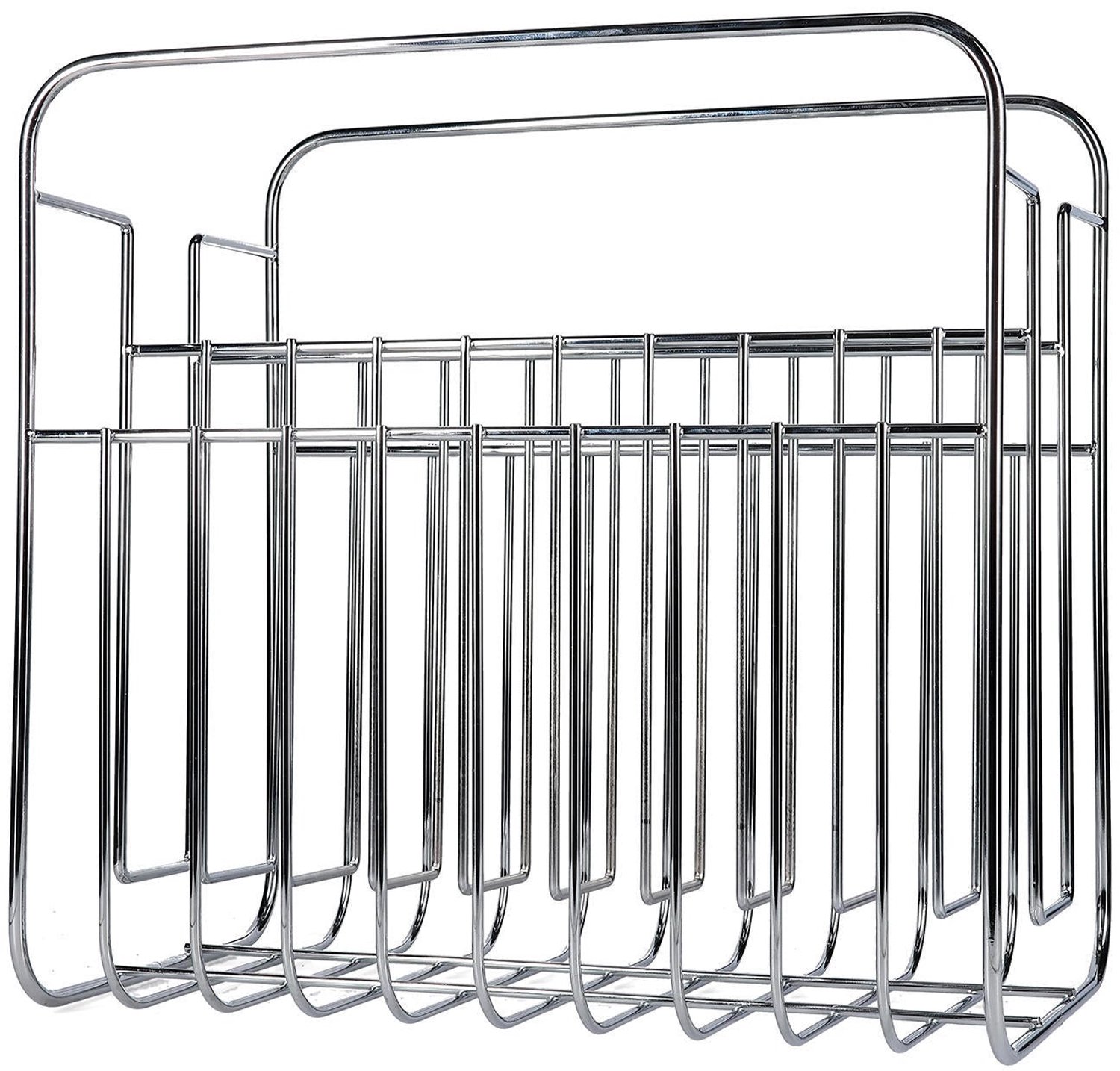 Salt & Pepper Tijdschriftenrek 34x20,5xH33cm chrome Album Zilver