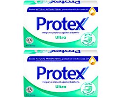 Protex Antibacterieel Zeep Ultra - Hygiënische Handverzorging - & Lichaamszeep - Soap Bar - Zeep Blok - 2 Stuks