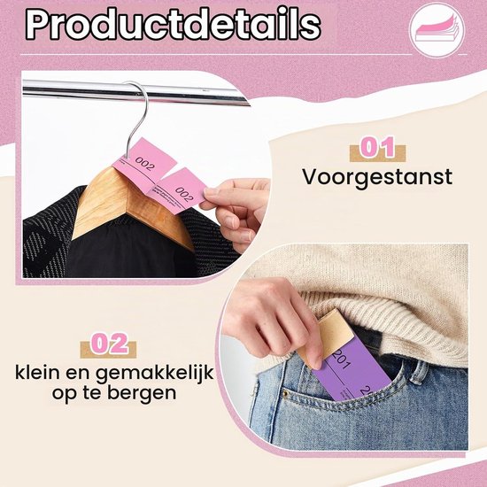 Nummerblokken - Elegant - 10 x 5 cm - Dubbele Nummerblokken 1-500 - Voor Evenementen en Loterijen — afbeelding 5
