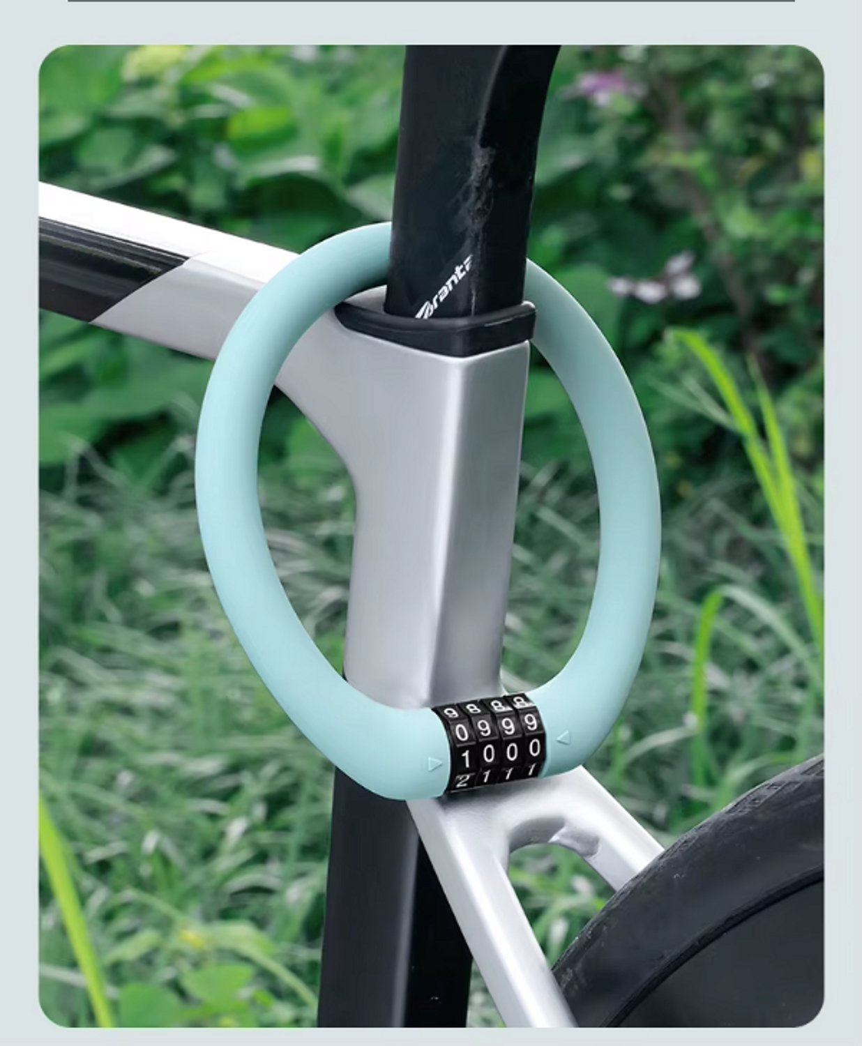 Rieba® Kabelslot 38 CM - Fietsslot - Cijferslot Fiets - Combineer 2 Sloten - Kinderfiets - E-Bike - Stadsfiets - Mountainbike - Racefiets - Lichtgewicht Slot - Fietsslot Compact - Geel – foto 5