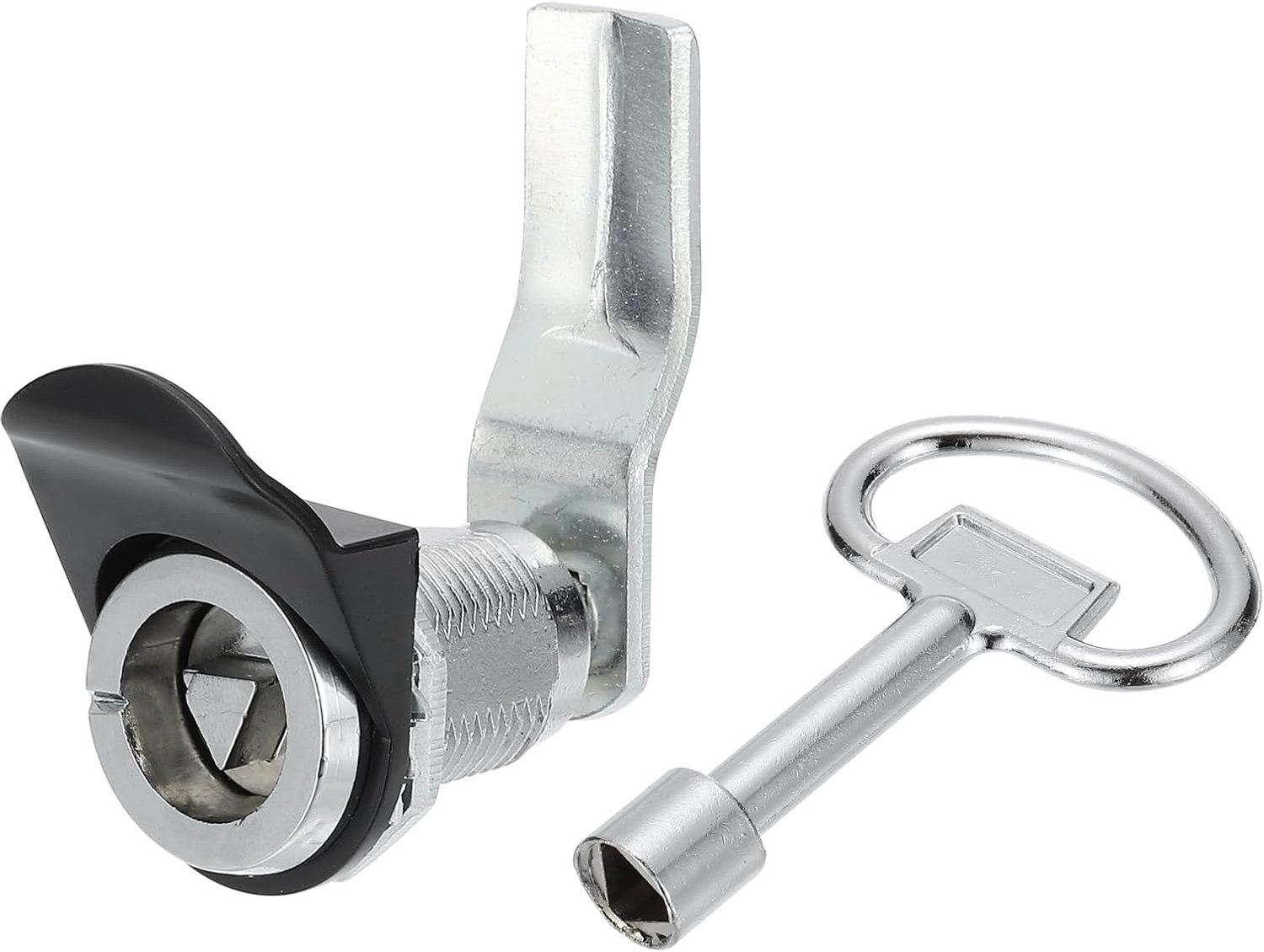 Driehoekslot 1-1/4 inch - verchroomd - geschikt voor paneeldikte tot 1-1/16 inch - ideaal voor elektrische kast en meters - Vemera