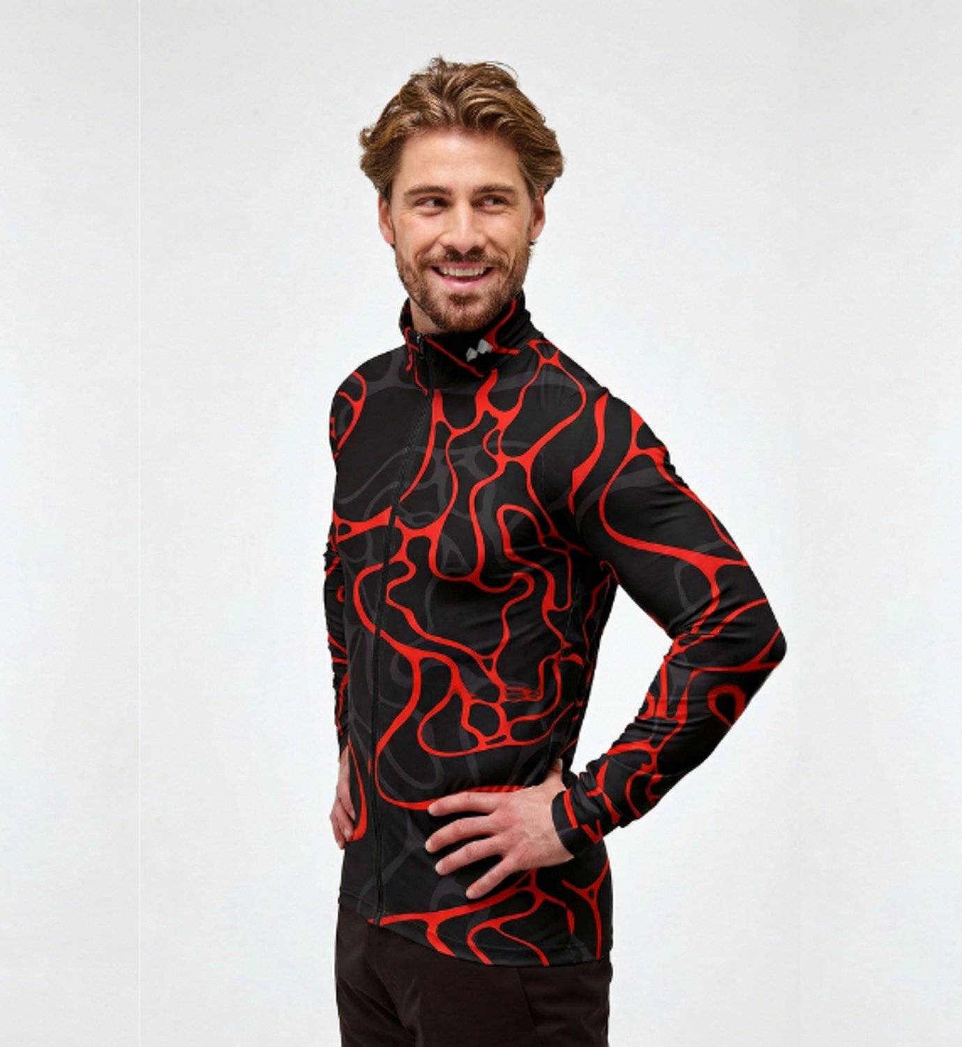 Mountain Hero Rugbeschermer Wintersport Heren - Uitwisselbare Beschermingspad - Redline Ridge - Maat XL Tall