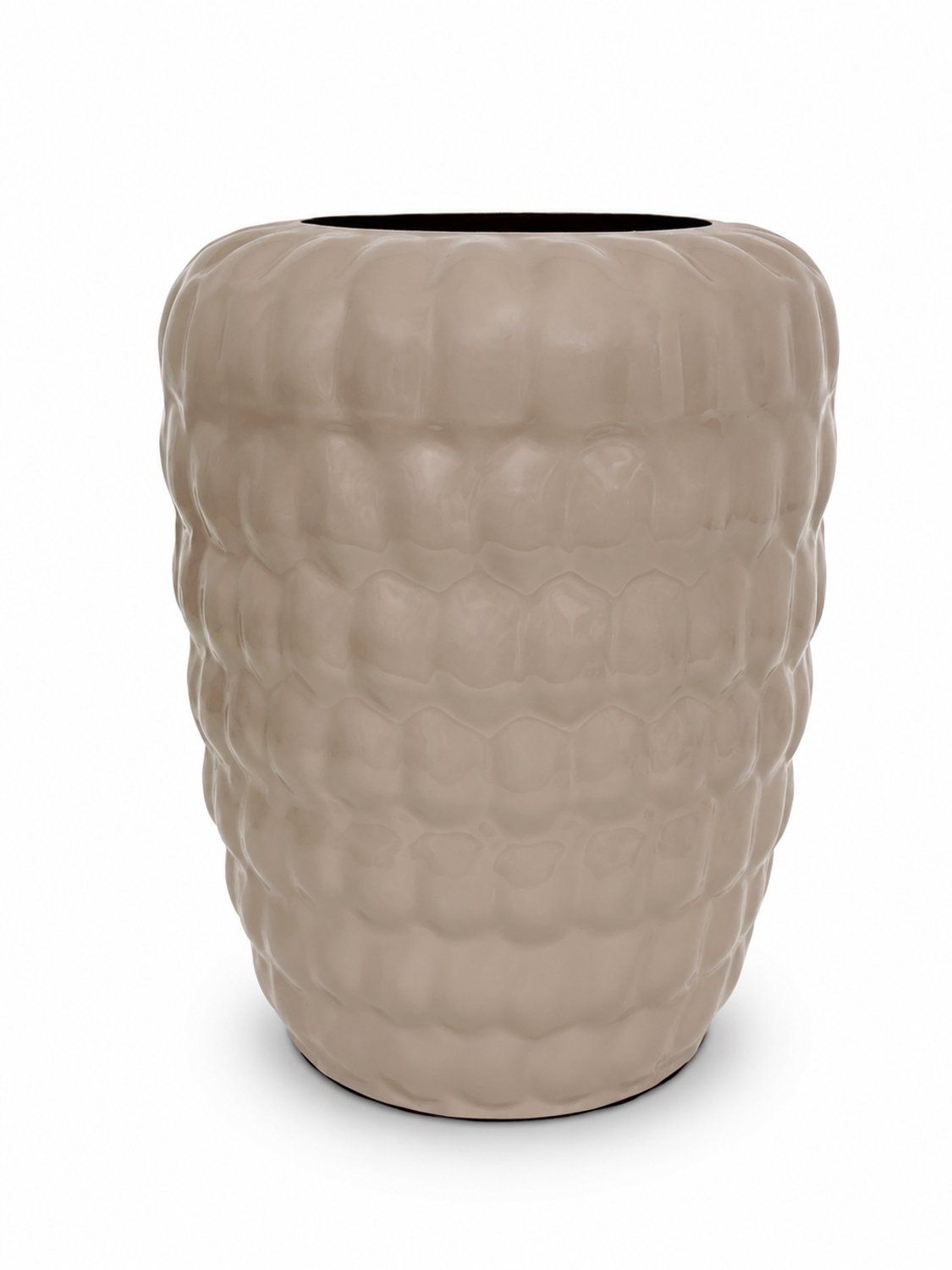 by Mooss - Vaas Ø33 x 43 cm - Caramel - Hoogglans - Modern - Luxe - Design - Glanzend - Stijlvol - Elegant - Chique - Trendy - Decoratief - Woondecoratie