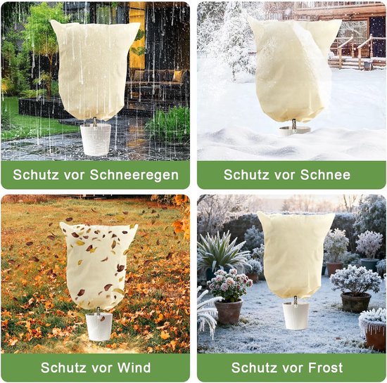 Winterbescherming voor planten, 80x100 cm, 4 stuks — afbeelding 5