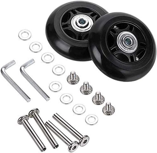 Koffers - rubberen wielen voor trolleys - reparatieset — afbeelding 2