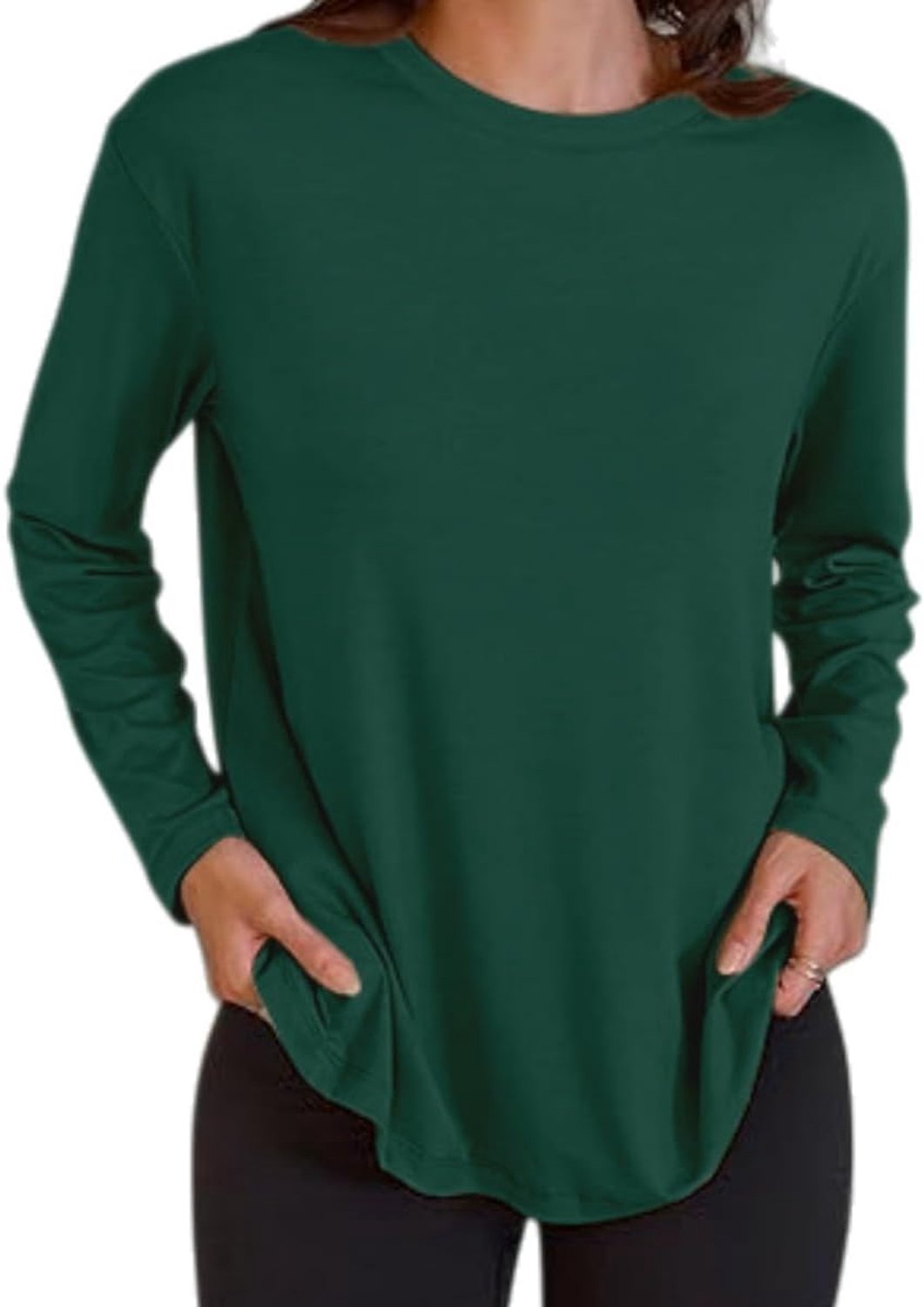 Shirt, ronde hals, losvallend, herfst, casual
