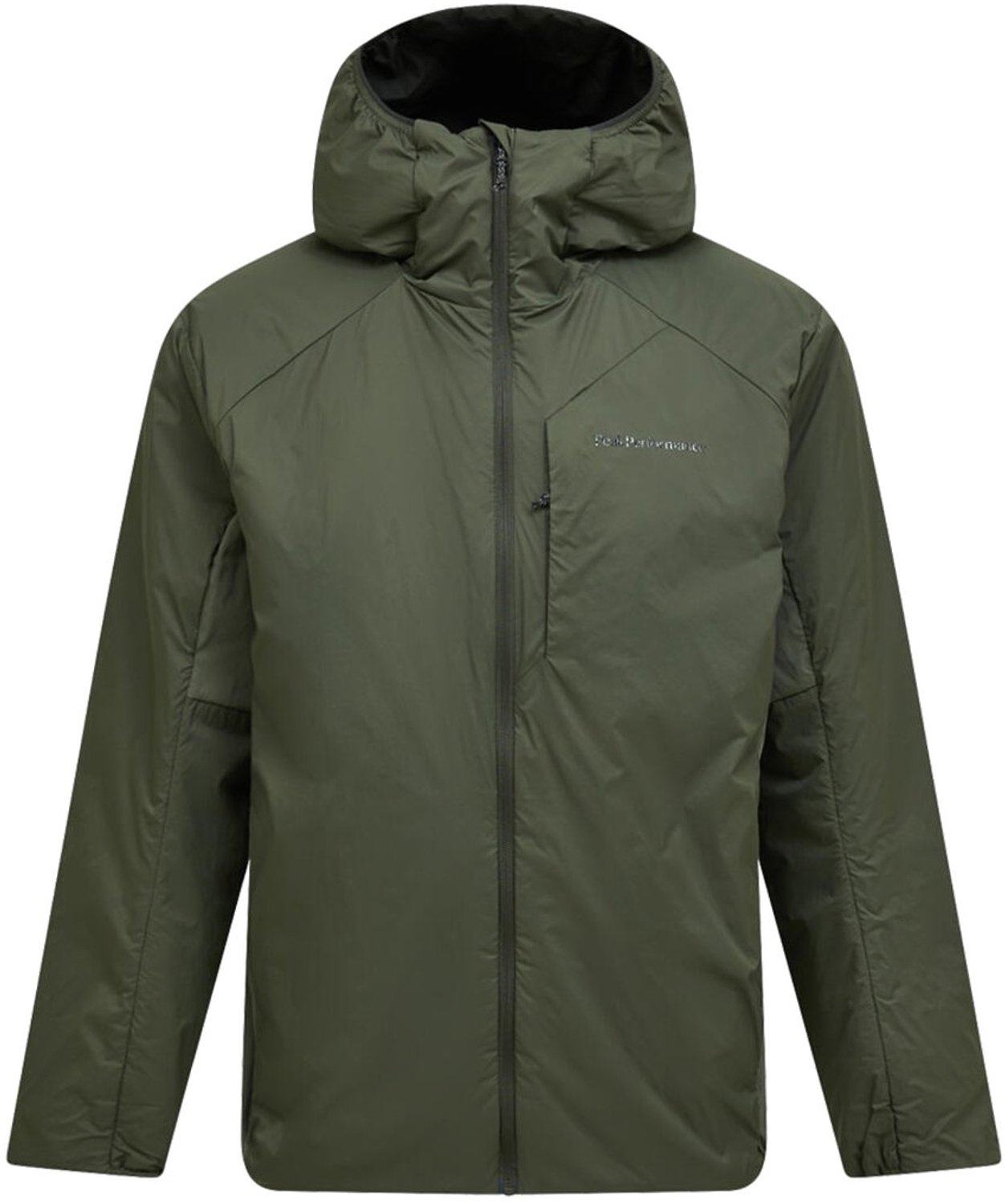 Peak Performance Mens Freelight Reversible Insulated Hood Jacket 48c_pine_needle
