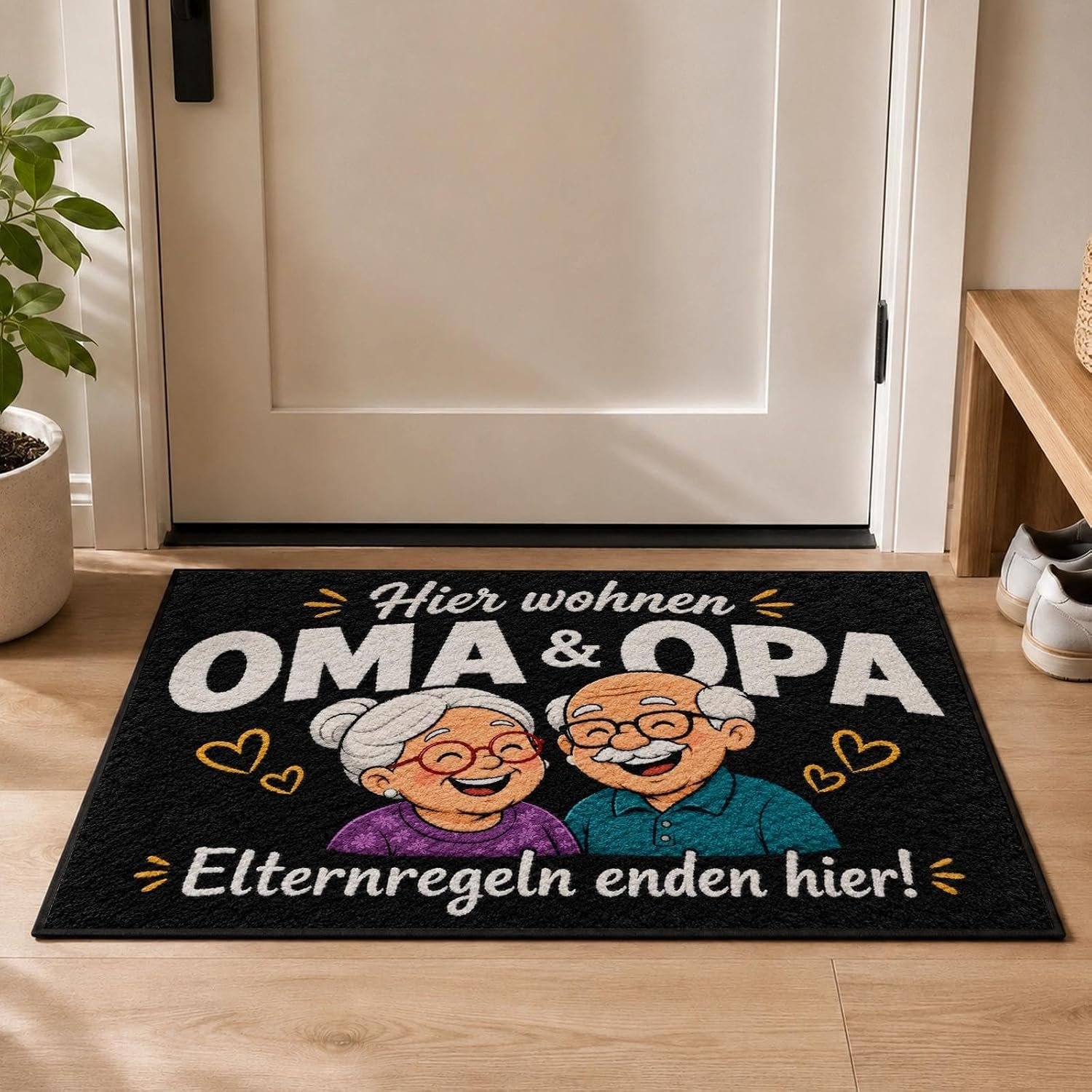 & Opa deurmat 40x60 cm wasbaar