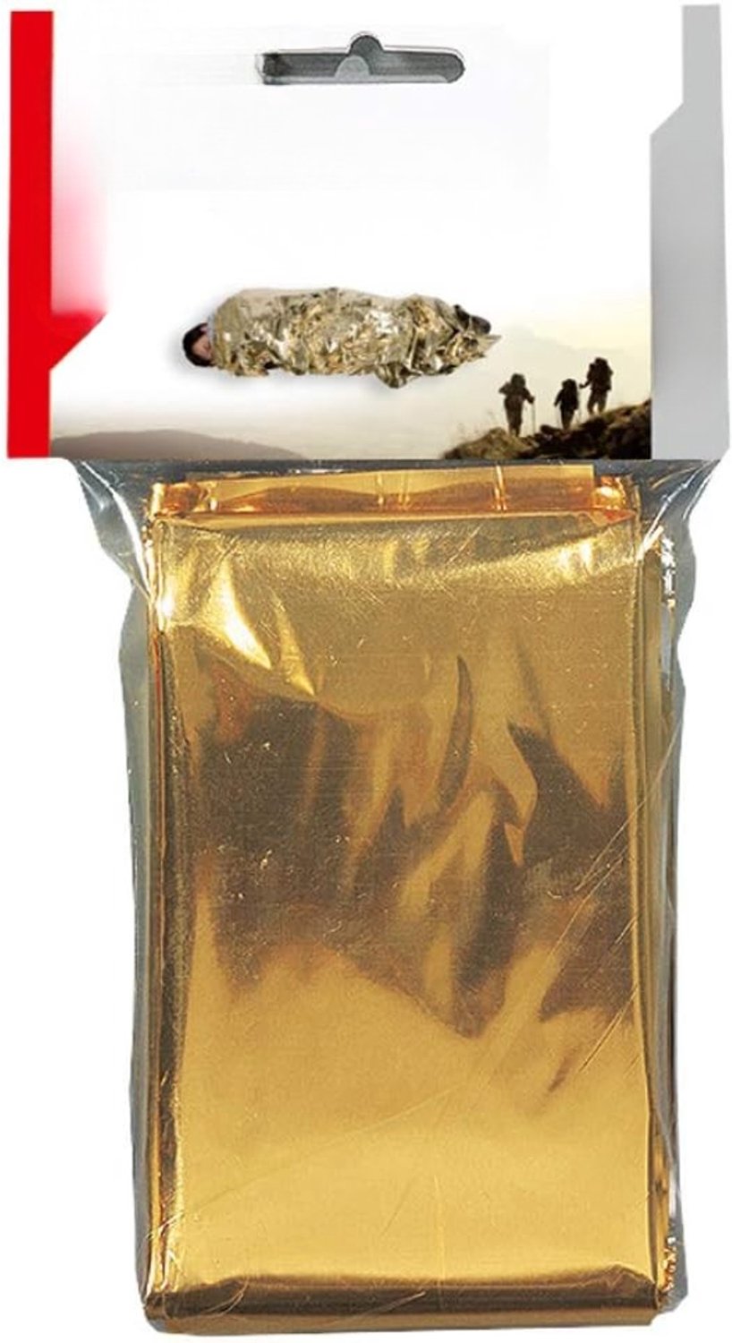 Levo® Nooddeken - Isolatiedeken - Reddingsdeken - Goud - 210cm x 160 cm x 1cm