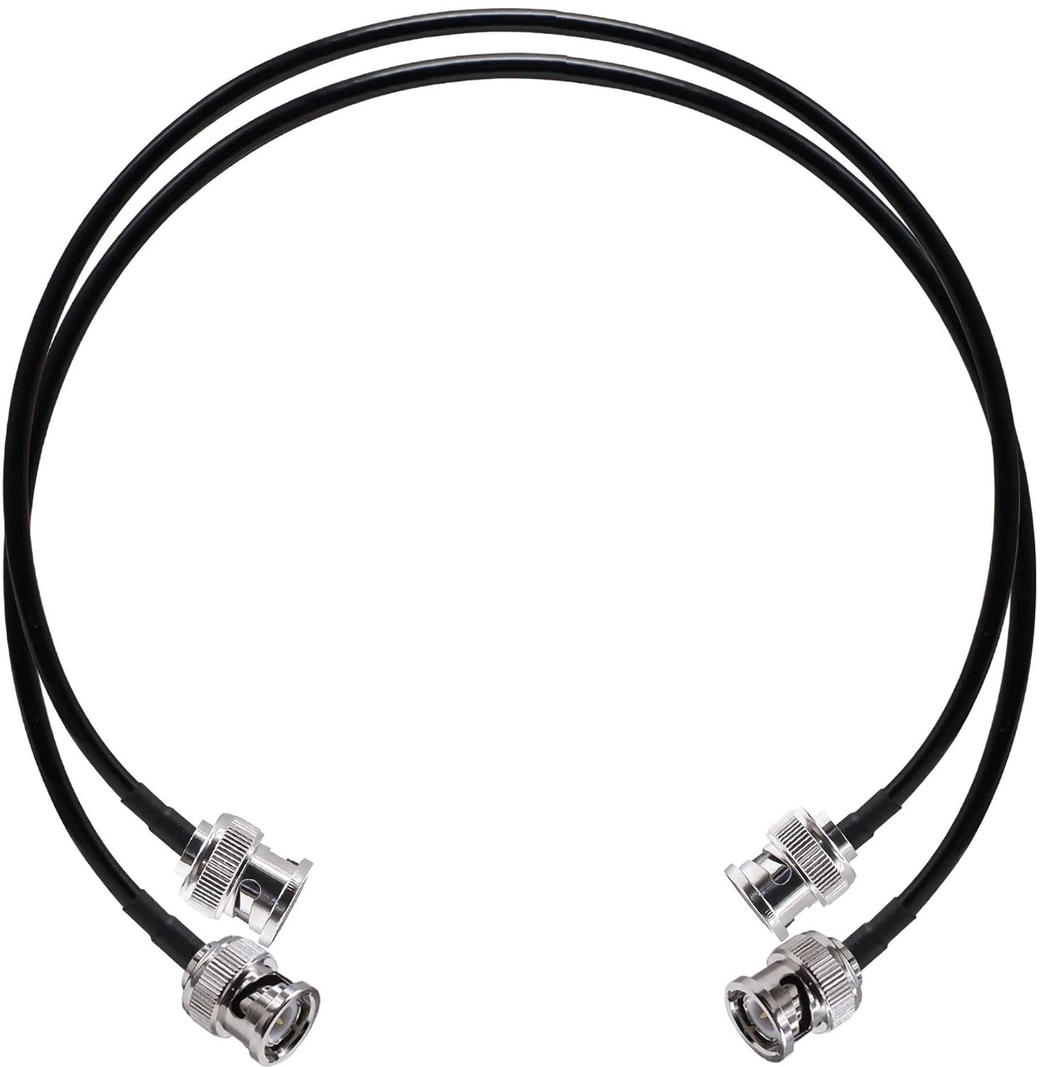 BNC verlengkabel 50 cm - RG58 - laag verlies - ideaal voor HAM radio antenne 2 pack - ServiceTopper