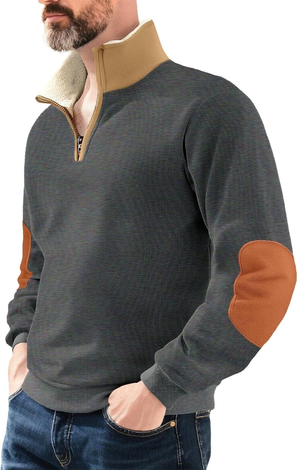 Herentruip met lange mouwen, katoenen mix, maat M tot 3XL