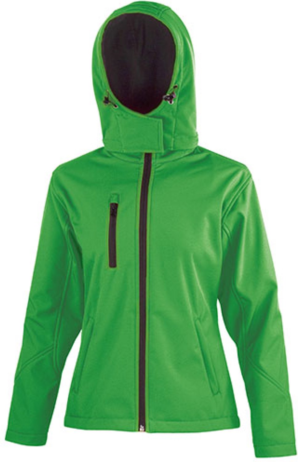 Result Women´s TX Performance Hooded Soft Shell Jacket RT230F - Vivid Green/Black - XS