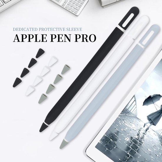 Set van 3 Silicone Beschermhoezen voor Apple Pencil Pro — afbeelding 2