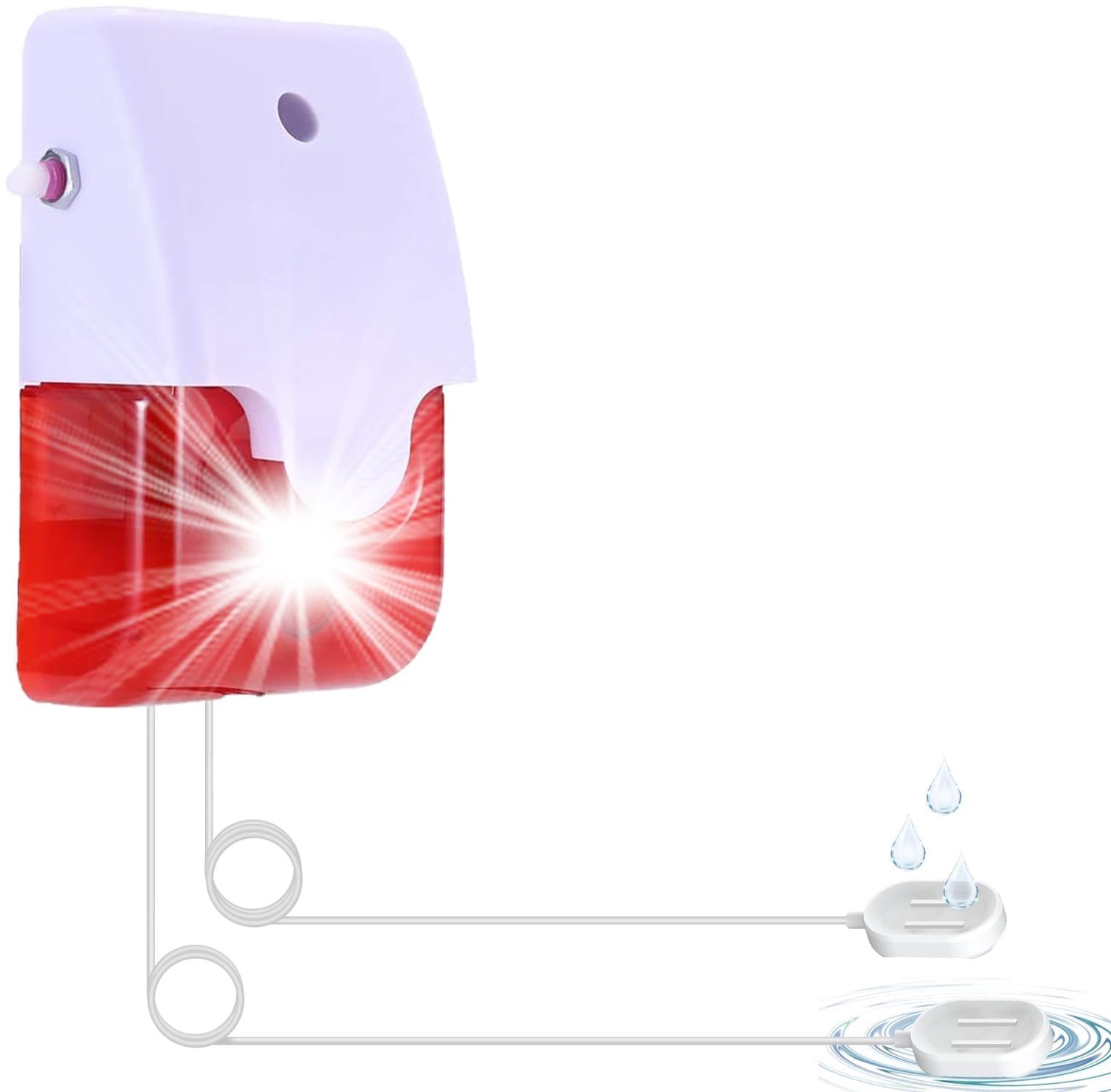 Waterlekdetectie met 2 Probes en 120dB Alarm