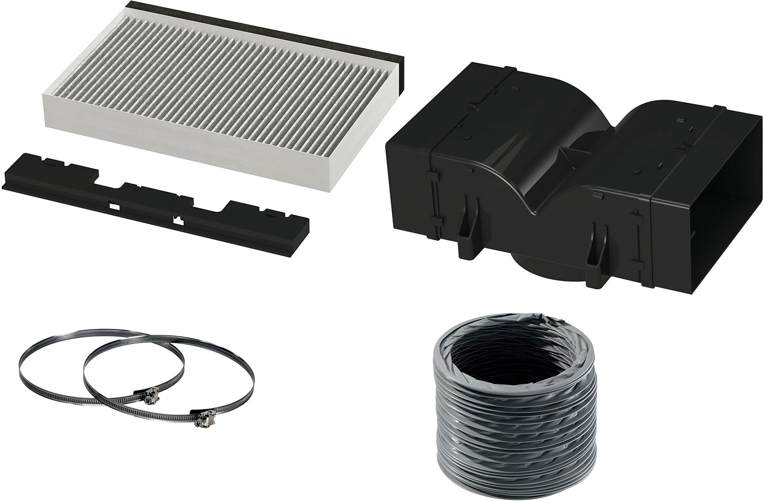 CleanAir Umluftset DWZ2CB1I4 voor Afzuigkappen - Inclusief Actieve Koolfilter