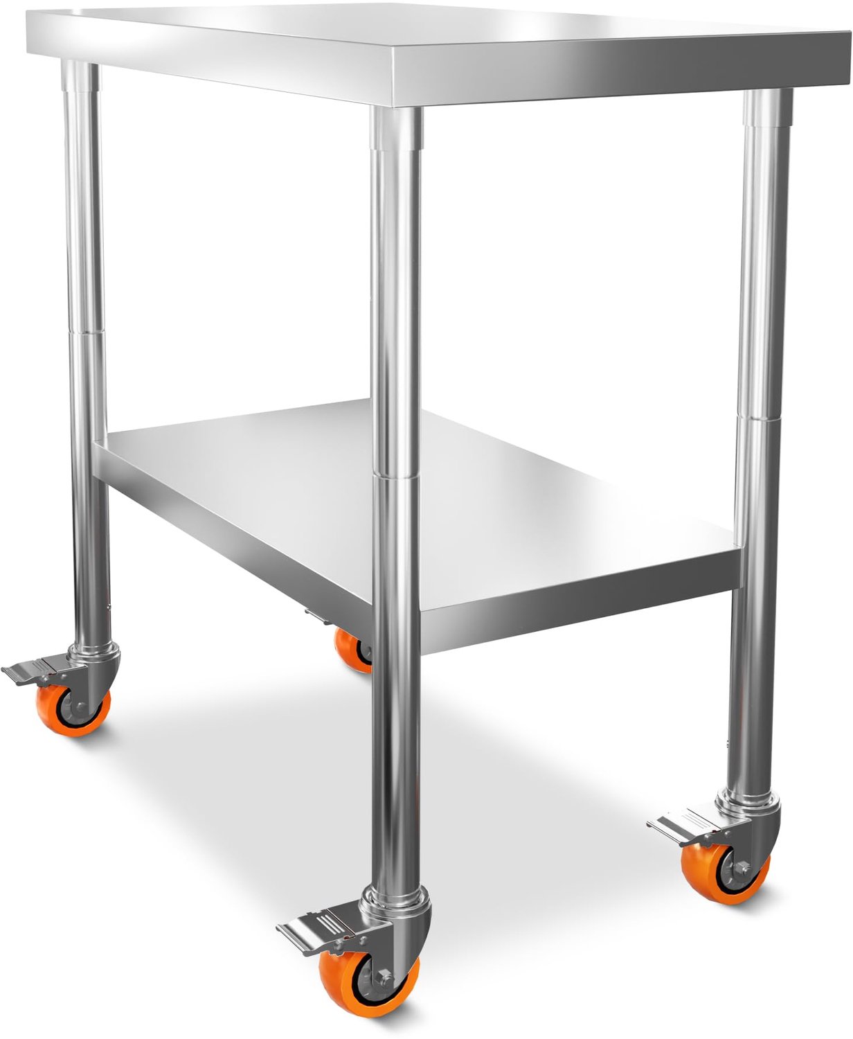 Mobiele Roestvrijstalen Keukenwerktafel