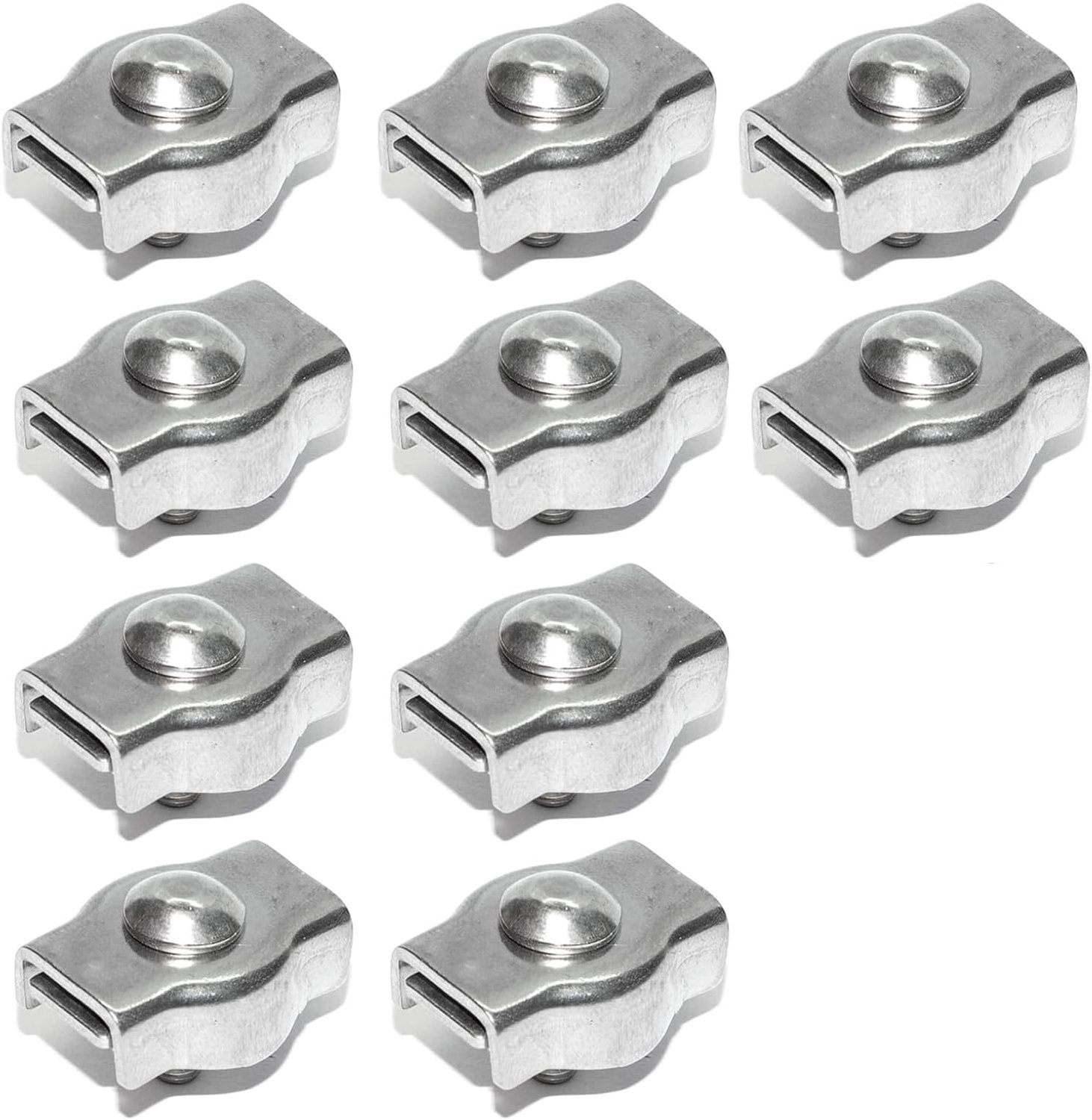 Set van 10 M5 Kabelklemmen van Roestvrij Staal 304 voor 5mm Draad