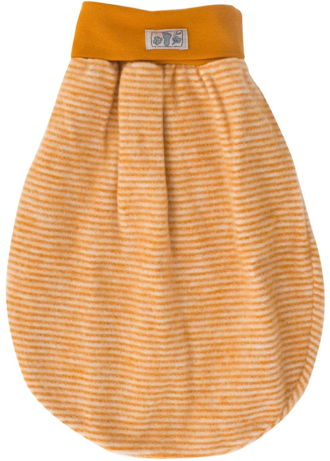 Wollen wikkeldoek voor baby's - 80 x 90 cm - Streep oranje