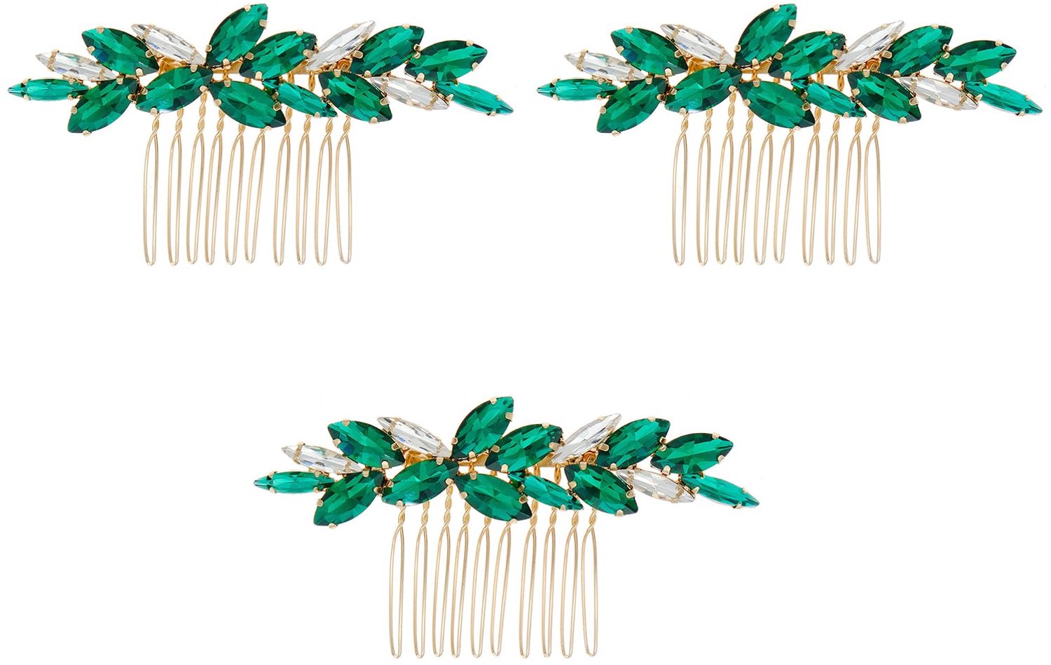 Set van 3 Elegante Haarcombs voor Bruidsstylings