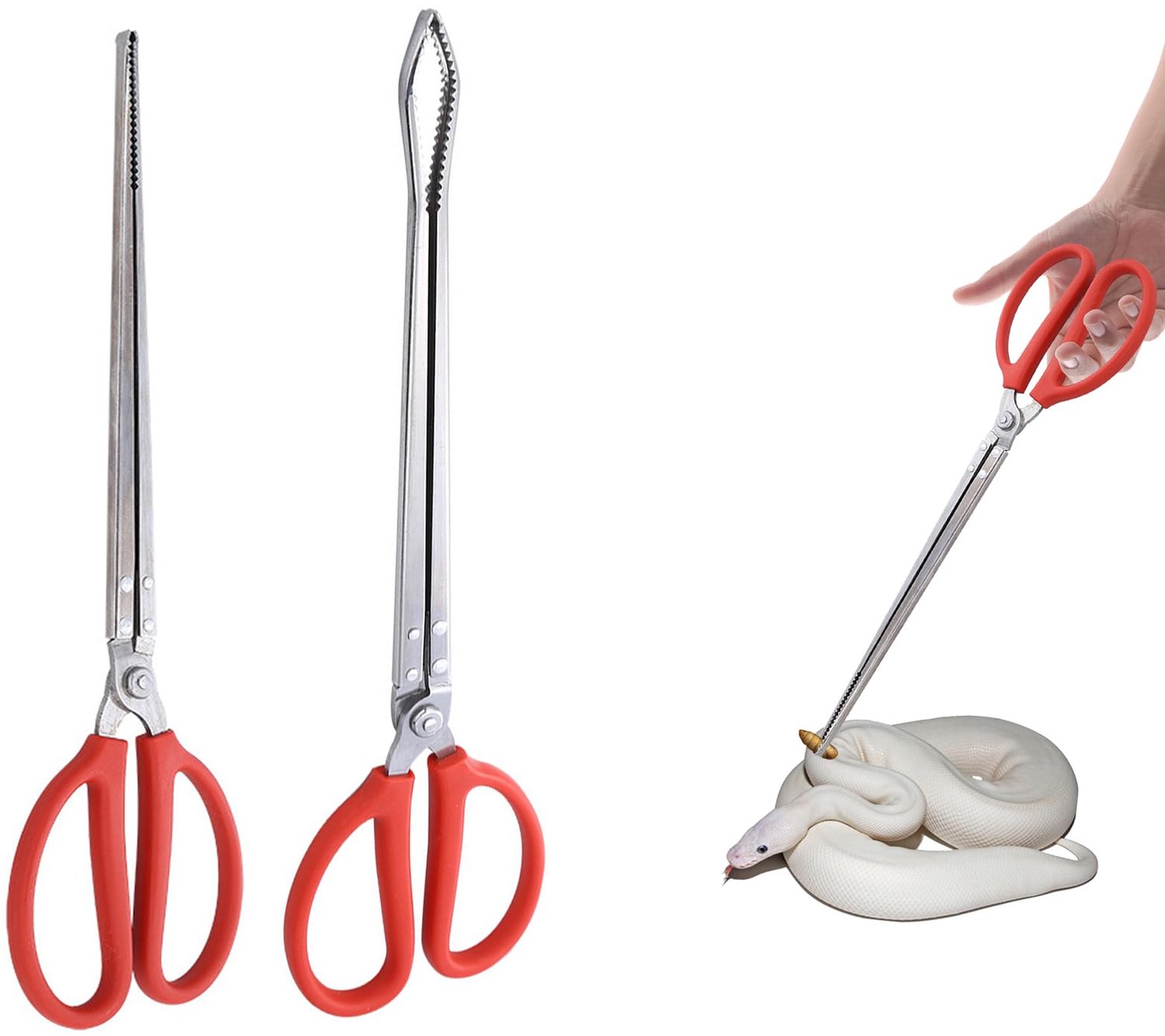 2 Pack Reptile Feeder Tongs 38 cm - Veilig Voeden van Reptielen