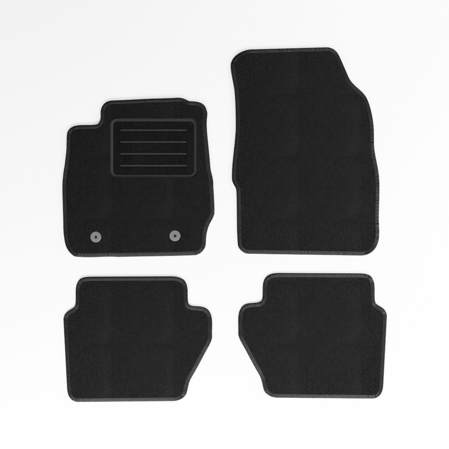 Mats4all | Naaldvilt automatten passend voor Ford Fiesta 2008-2011 | Antislip | Met versterking | 4-delig | Automatten | Mattenset