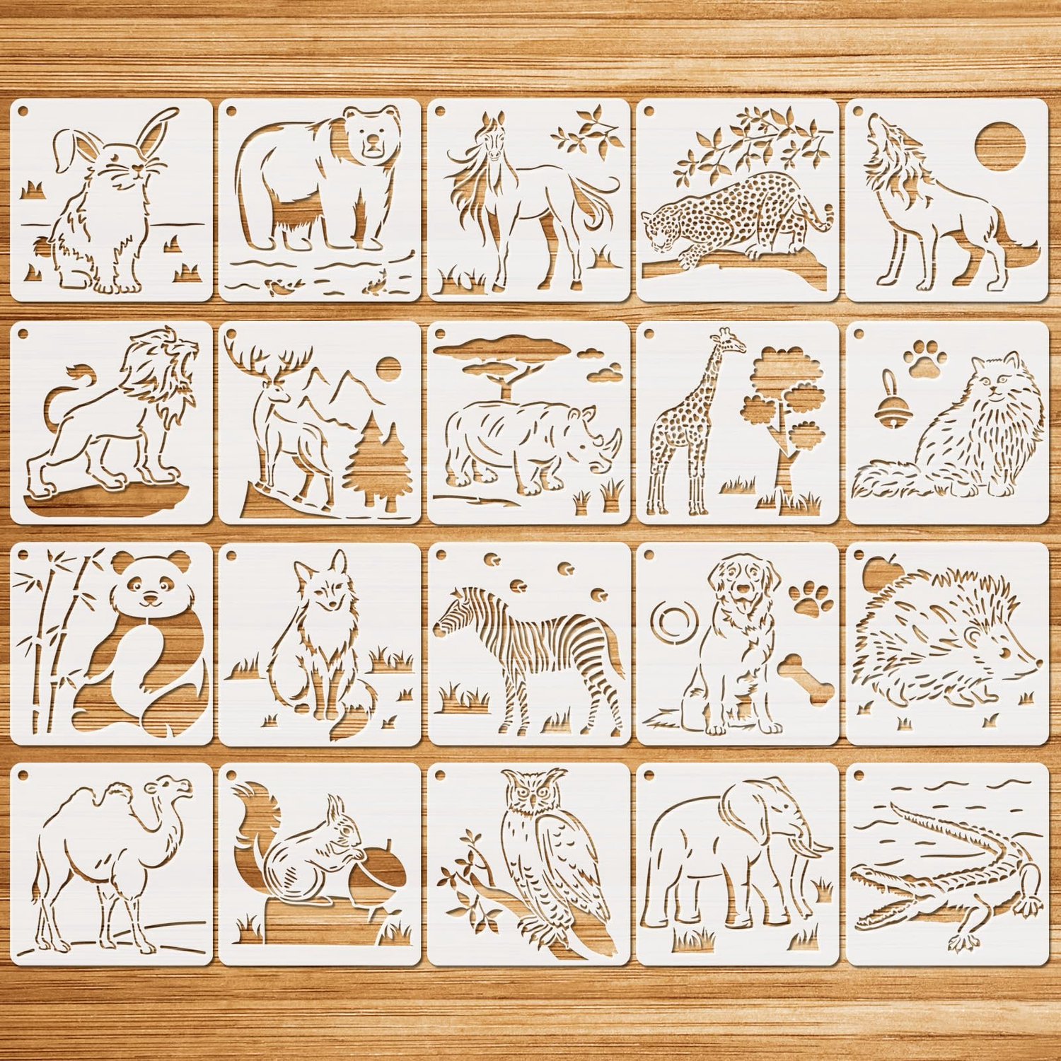 20 Dieren Sjablonen voor Schilderen en Creatieve Projecten