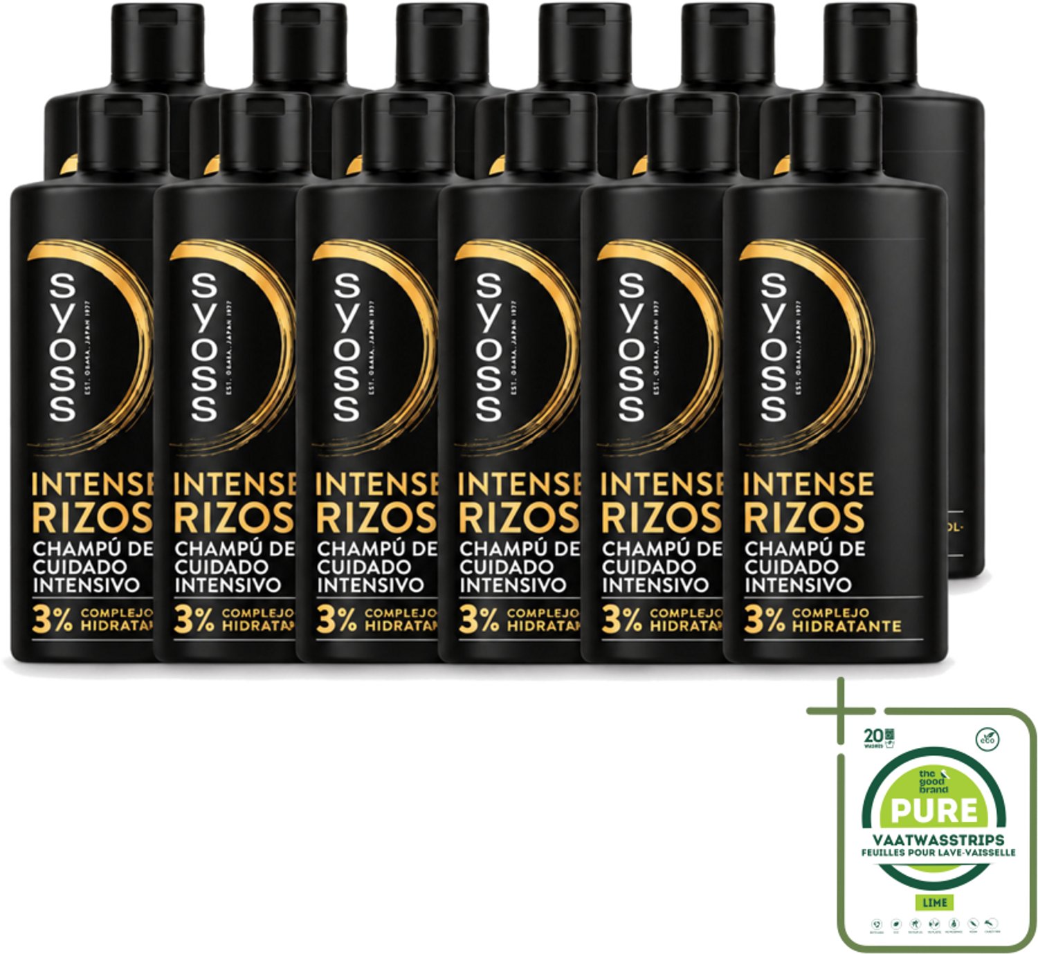 12 x Syoss – Shampoo – Intense Curls – 440 ml - Grootverpakking - Vaatwasstrips - Krullen Verzorging - Golvend Haar - Krullend Haar - Pluisvrij Haar - Haardefinitie