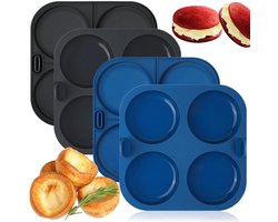 Silicone Yorkshire Pudding Bakvorm voor Air Fryer 4 Stuks
