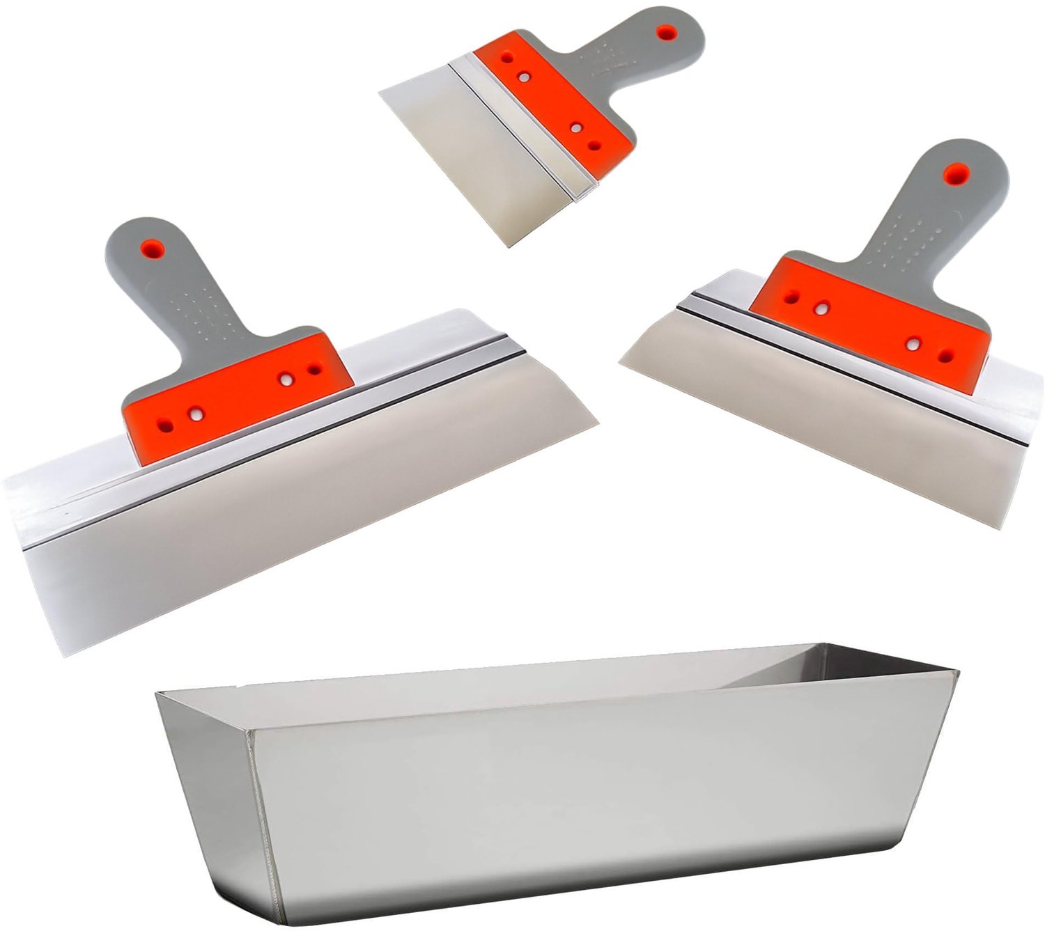 Muurpan 25cm + 3 Stuks Vulmes Set voor Muurherstel