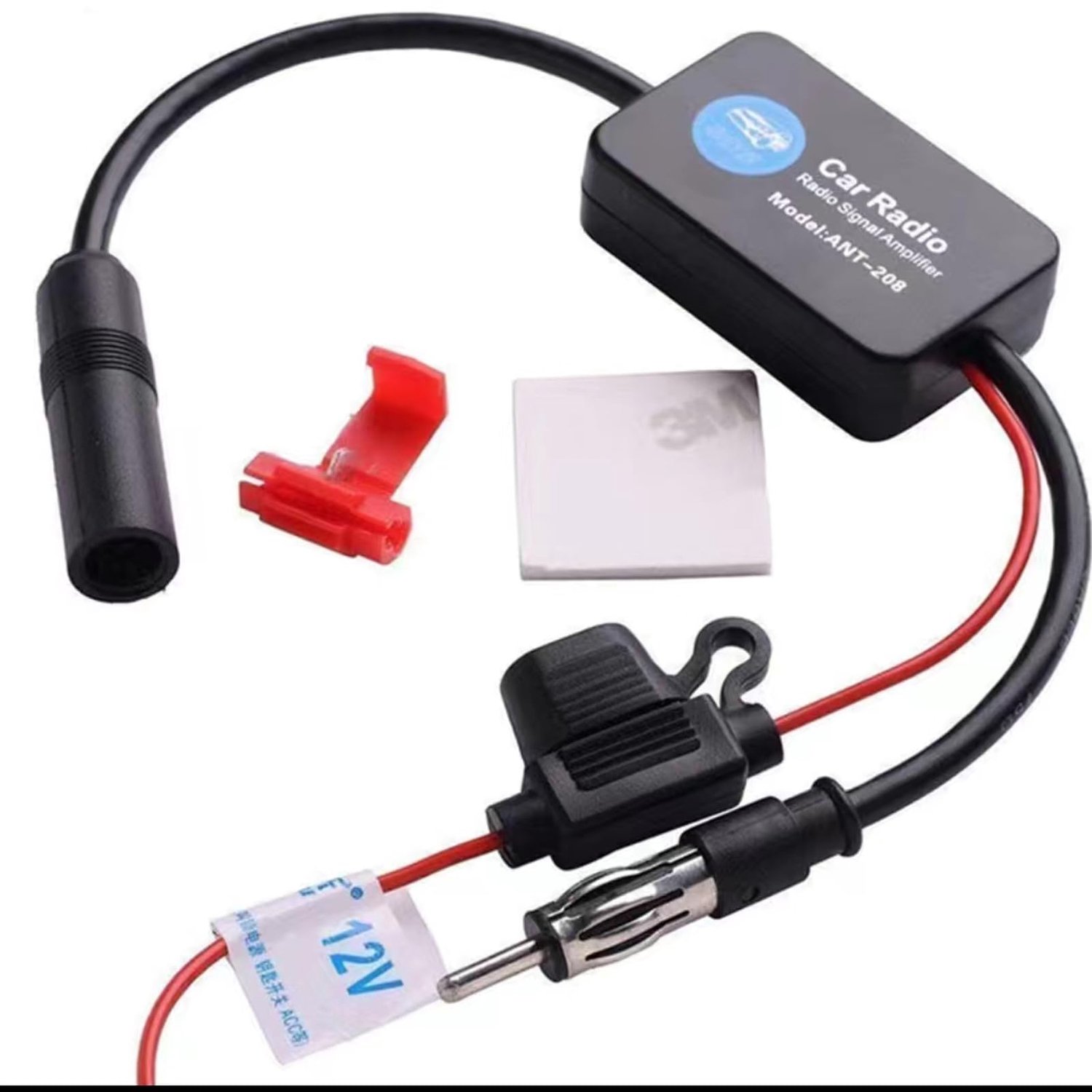 Auto Radio Antenne Versterker met Dubbelzijdige Tape