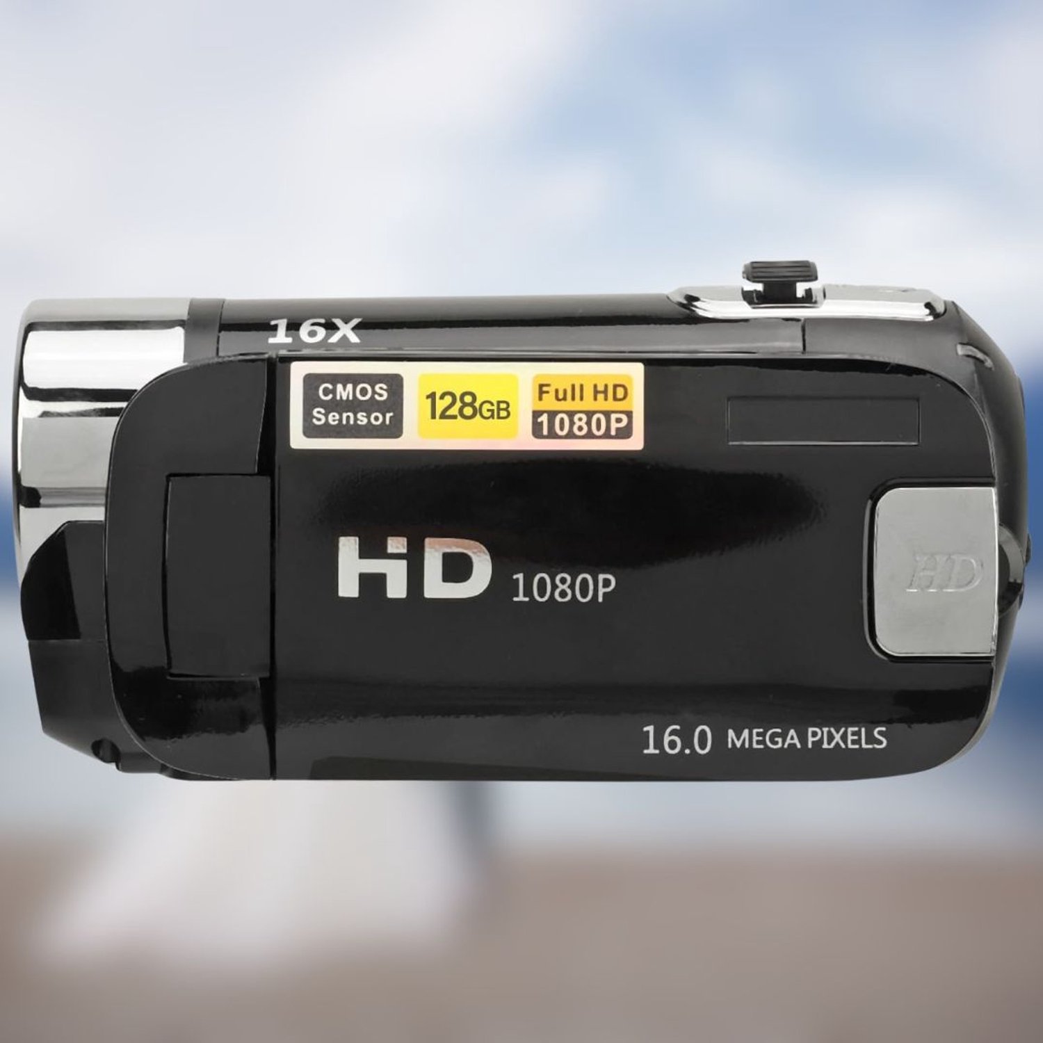 Br@ndless Vlog Camera voor Beginners - Videocamera voor Kinderen - Handycam - Zwart