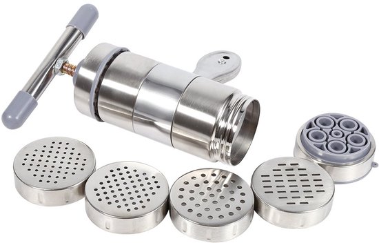 Passatelli - Elektrische Pasta Maker - Draagbaar - Roestvrij staal - Handbediend - Koken - Noedels maken — afbeelding 2