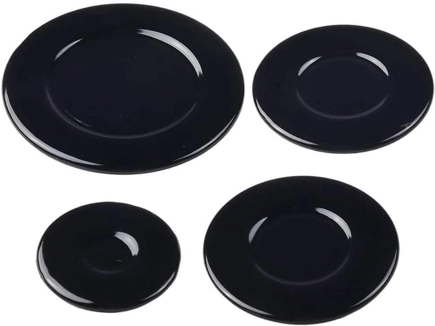 Fornuis Kookplaat Gasbrander Dop Set - 4 Stuks en 55mm, 75mm, 100mm