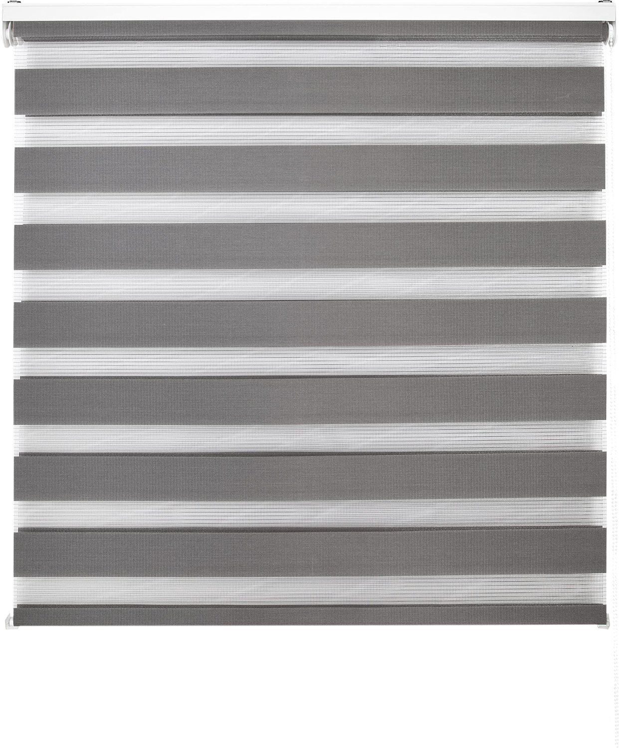 Dubbel Laags Rolgordijn voor Nacht en Dag - 100 x 250 cm - Antraciet