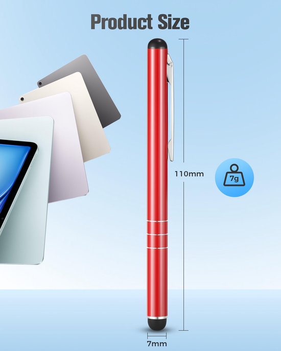 Set van 10 Universele Stylus Pennen voor Touchscreens — afbeelding 2