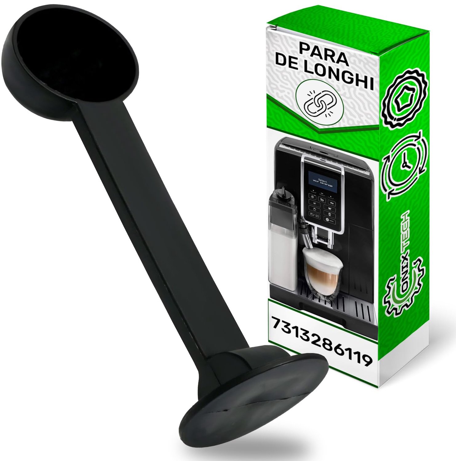 Koffielepel en Tamper voor Koffiemachine - Geschikt voor DeLonghi