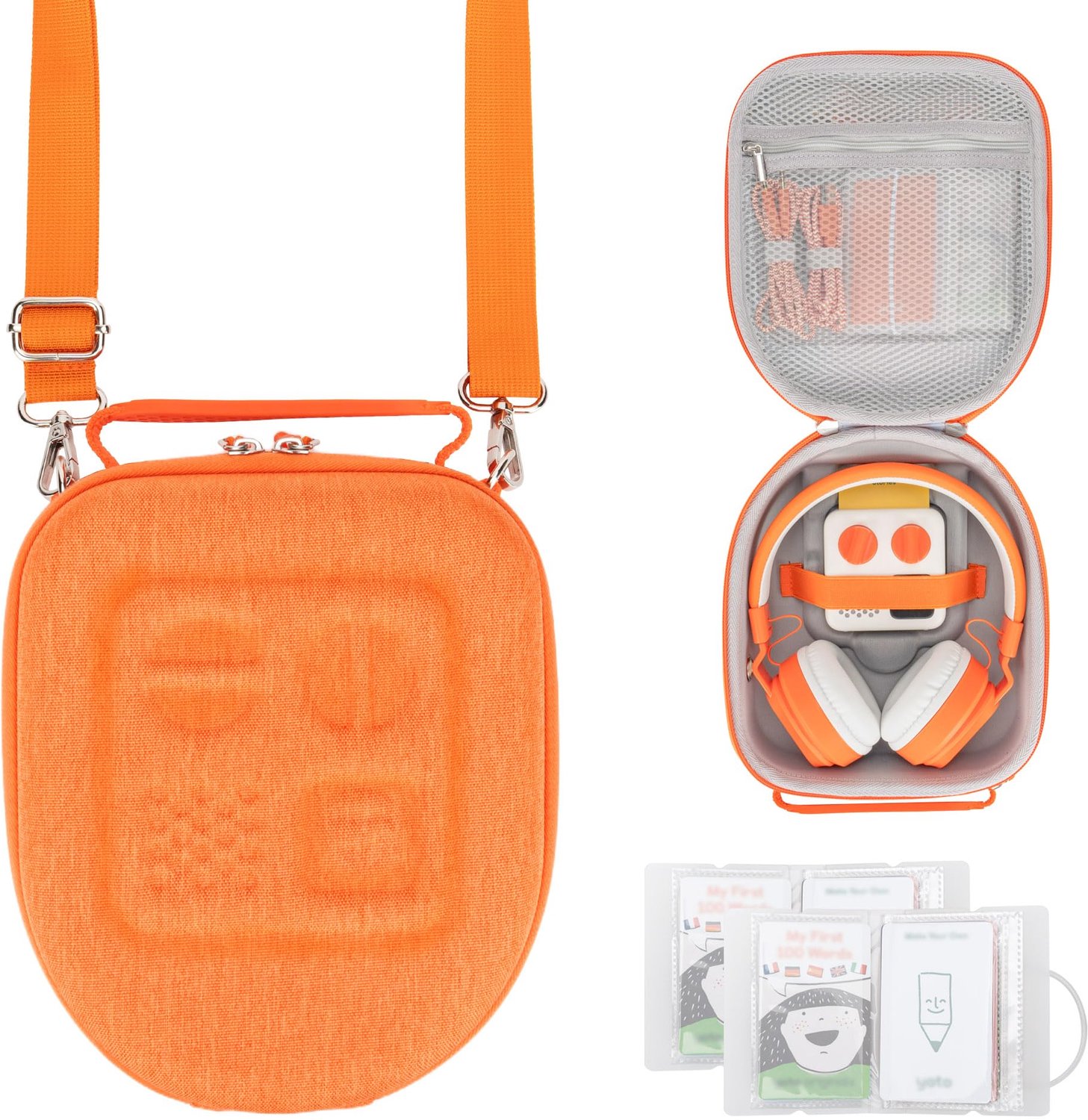 Reistas voor Yoto Mini en Hoofdtelefoon - Hard Opbergtas met AirTag Compartment
