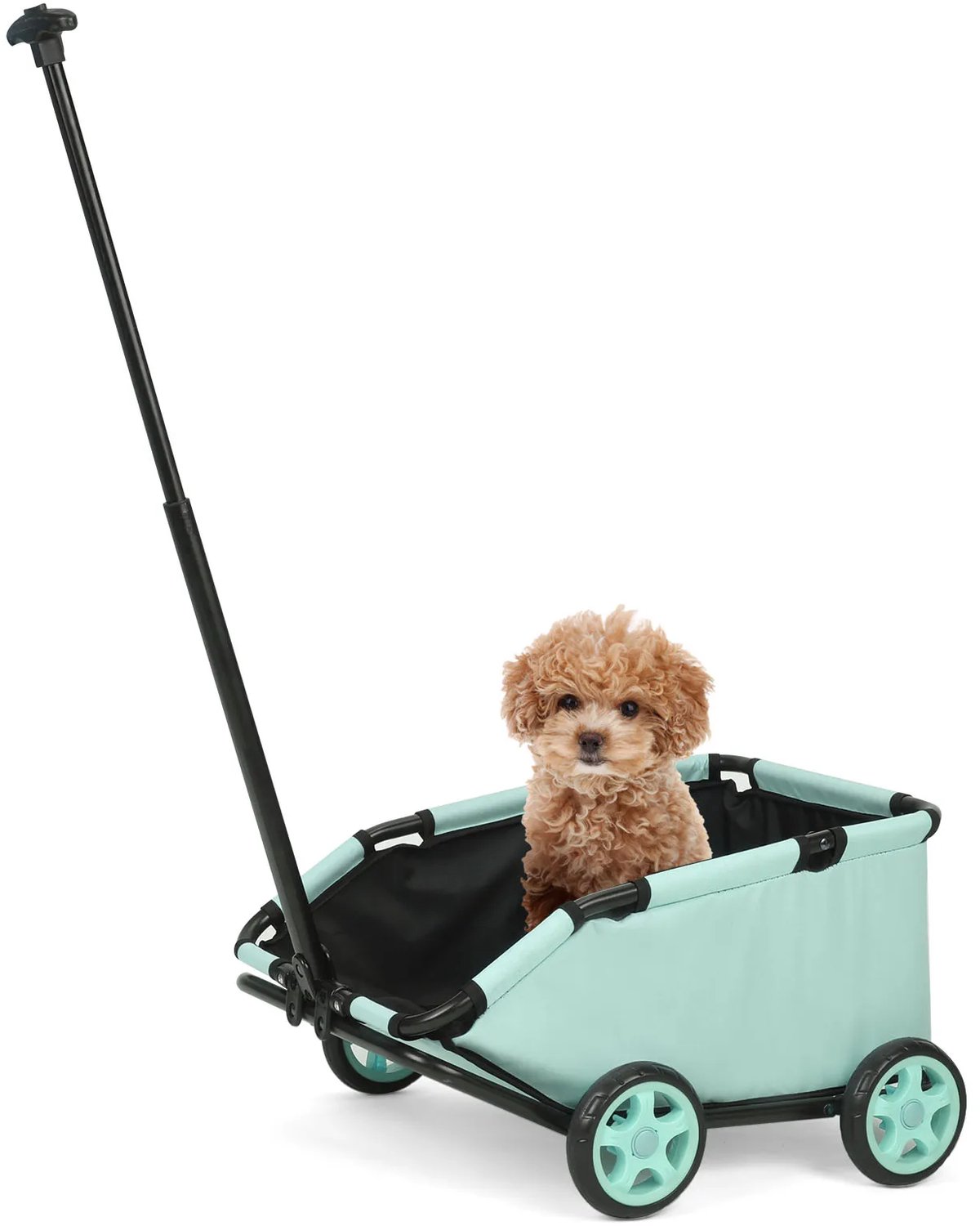 Huisdierwagen - Voor Kleine Katten en Honden - Lichtgewicht Opvouwbare Kinderwagen - 4 Wielen 360° Roterende Trolley