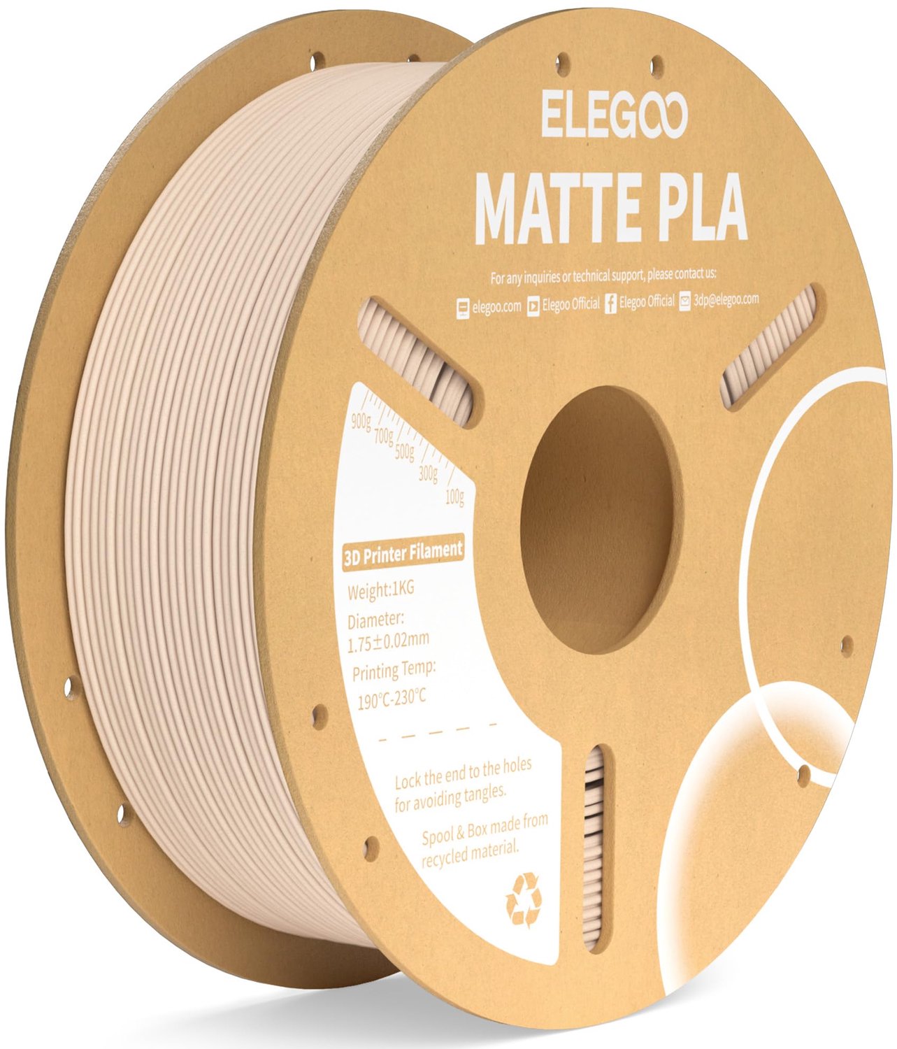 Matt PLA Filament 1KG voor 3D Printers