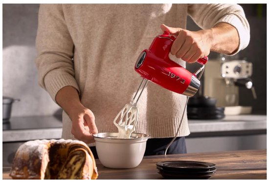 Silvercrest Handmixer - 400 W - Retro - Rood van SilverCrest — afbeelding 2