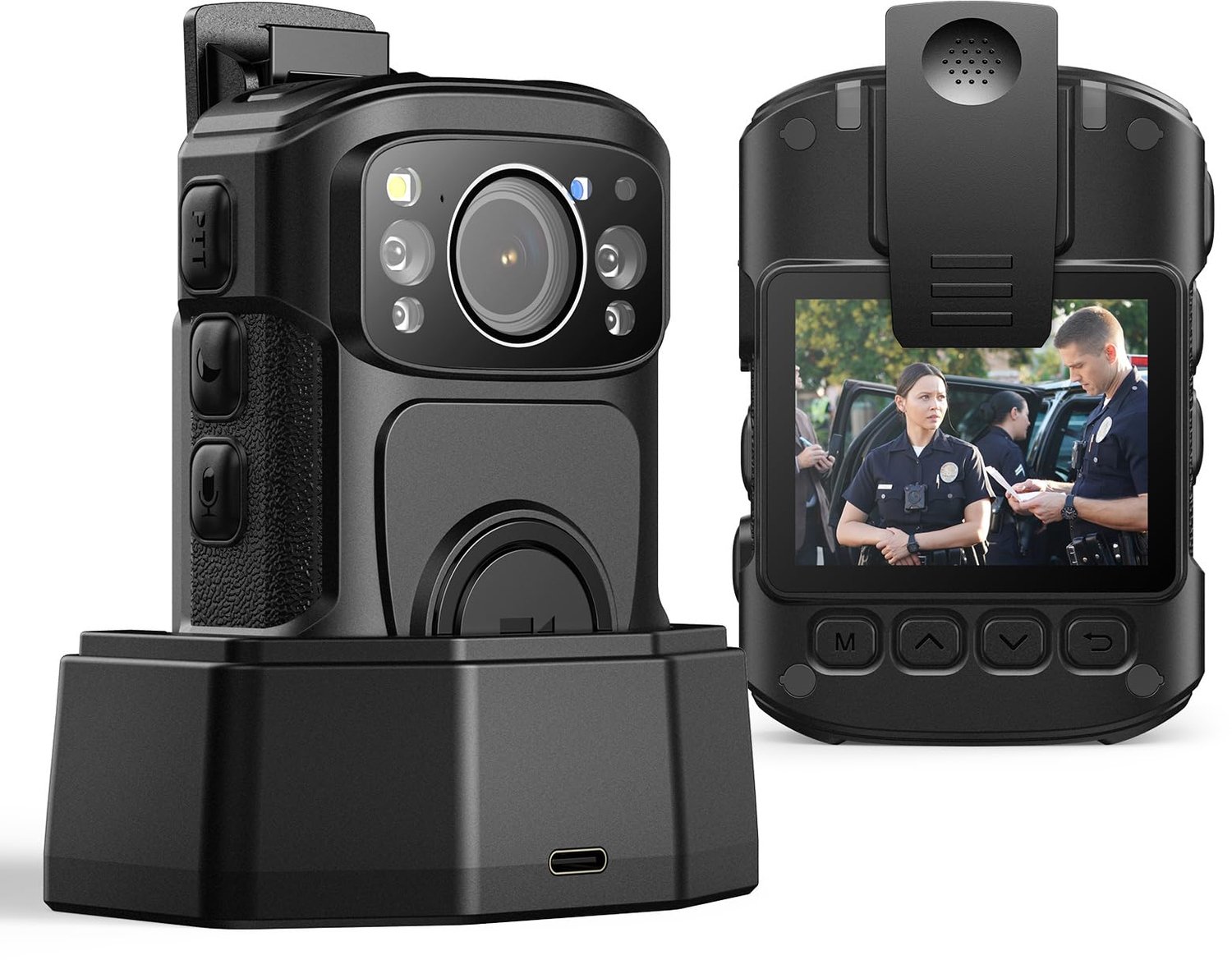 4K Body Camera met Waterdichte Behuizing en Nachtzicht