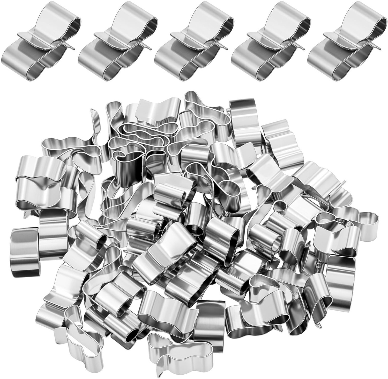 50 Stuks Solar Kabelclips van RVS voor Zonnepanelen
