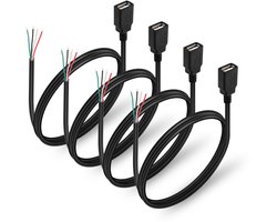 USB 2.0 Socket Pigtail Kabel voor DIY Projecten